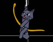 Cat with bow golf online