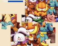 Garfield jigsaw online macskás játék